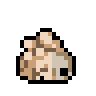 A gif of Melting from Nuclear Throne sleeping. Occasionally they shift in their sleep so their face is visible.